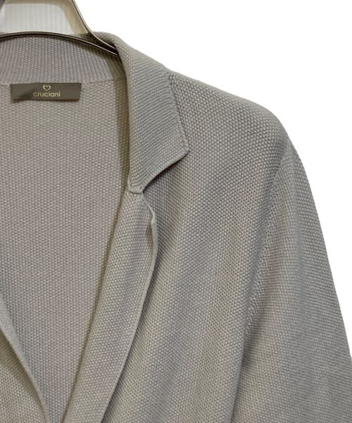 Cruciani（クルチアーニ）Cruciani (クルチアーニ) ニットダブルジャケット ベージュ サイズ:40の古着・服飾アイテム