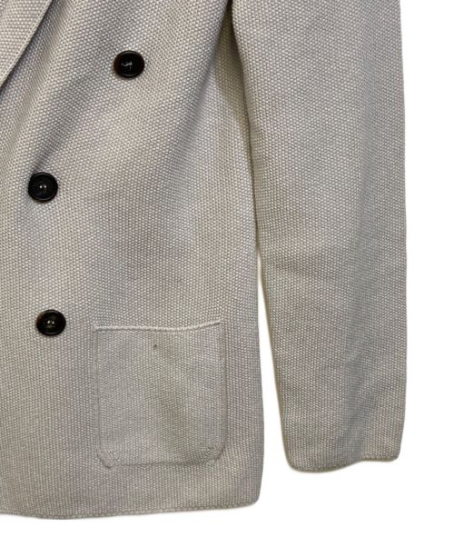 Cruciani（クルチアーニ）Cruciani (クルチアーニ) ニットダブルジャケット ベージュ サイズ:40の古着・服飾アイテム