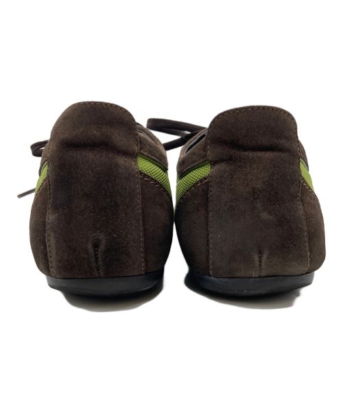 LOUIS VUITTON（ルイ ヴィトン）LOUIS VUITTON (ルイ ヴィトン) ドライビングシューズ グリーン×ブラウン サイズ:7の古着・服飾アイテム