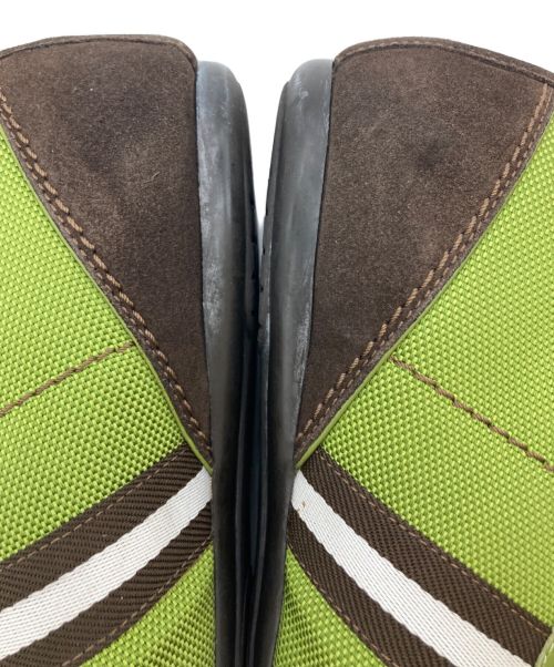 LOUIS VUITTON（ルイ ヴィトン）LOUIS VUITTON (ルイ ヴィトン) ドライビングシューズ グリーン×ブラウン サイズ:7の古着・服飾アイテム