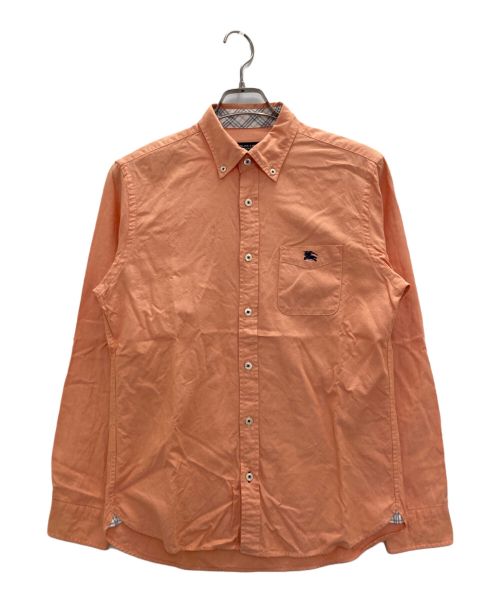 BURBERRY BLACK LABEL（バーバリーブラックレーベル）BURBERRY BLACK LABEL (バーバリーブラックレーベル) ボタンダウンシャツ オレンジ サイズ:2の古着・服飾アイテム