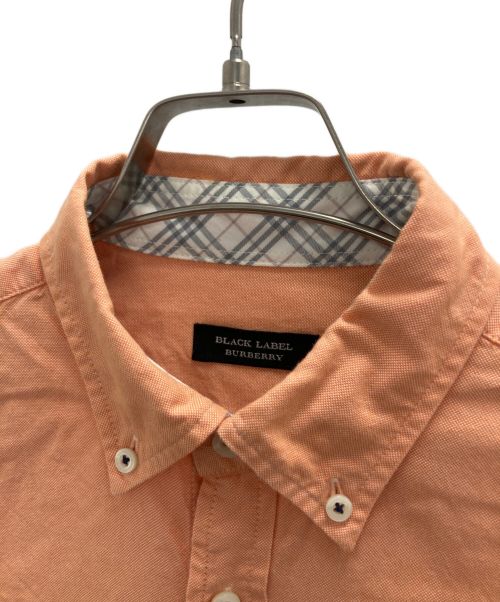 BURBERRY BLACK LABEL（バーバリーブラックレーベル）BURBERRY BLACK LABEL (バーバリーブラックレーベル) ボタンダウンシャツ オレンジ サイズ:2の古着・服飾アイテム