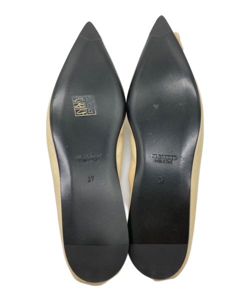 JIL SANDER（ジルサンダー）JIL SANDER (ジルサンダー) WHIPSTITCH BALLERINA FLATS アイボリー サイズ:37の古着・服飾アイテム