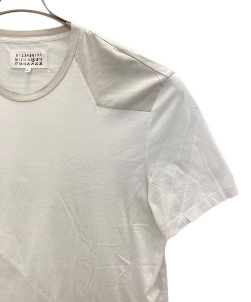 Maison Margiela（メゾンマルジェラ）Maison Margiela (メゾンマルジェラ) 切替Tシャツ ホワイト×ベージュ サイズ:48の古着・服飾アイテム