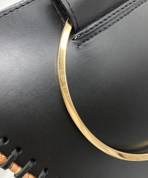 VIOLAd'ORO（ヴィオラドーロ）VIOLAd'ORO (ヴィオラドーロ) ショルダーバッグ ブラック×ブラウンの古着・服飾アイテム