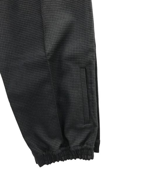beautiful people（ビューティフルピープル）beautiful people (ビューティフルピープル) double-end gingham cloth track pants ブラック サイズ:40の古着・服飾アイテム