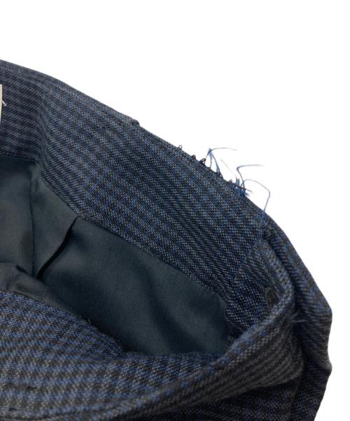 beautiful people（ビューティフルピープル）beautiful people (ビューティフルピープル) double-end gingham cloth track pants ブラック サイズ:40の古着・服飾アイテム