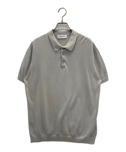 MOON CASTLE（ムーンキャッスル）MOON CASTLE (ムーンキャッスル) ニットポロシャツ グレー サイズ:XLの古着・服飾アイテム