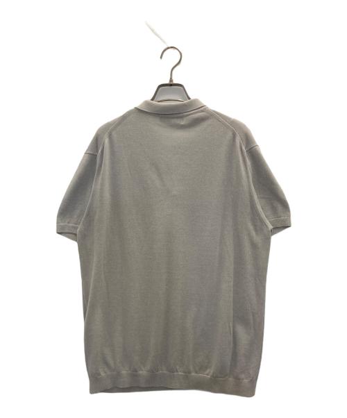 MOON CASTLE（ムーンキャッスル）MOON CASTLE (ムーンキャッスル) ニットポロシャツ グレー サイズ:XLの古着・服飾アイテム