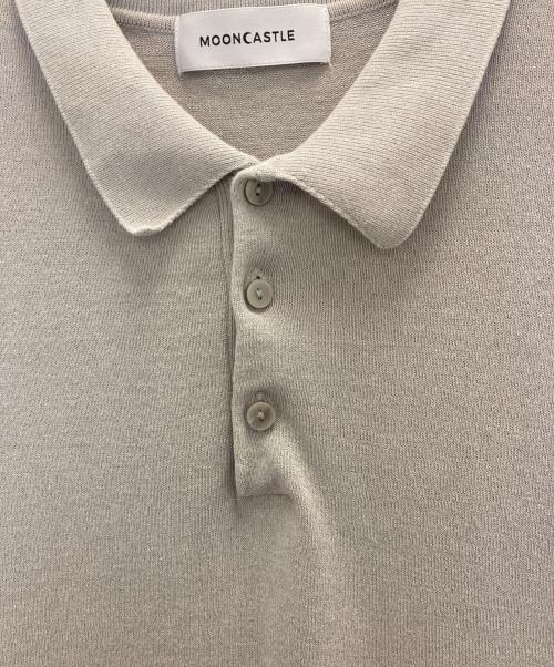 MOON CASTLE（ムーンキャッスル）MOON CASTLE (ムーンキャッスル) ニットポロシャツ グレー サイズ:XLの古着・服飾アイテム