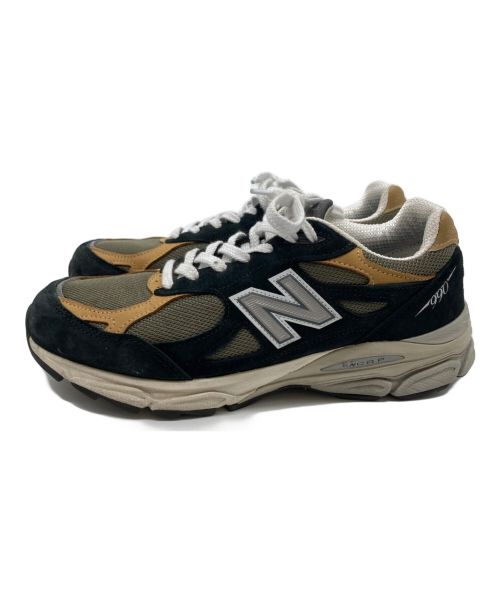 NEW BALANCE（ニューバランス）NEW BALANCE (ニューバランス) ローカットスニーカー ブラウン×グリーン サイズ:28の古着・服飾アイテム