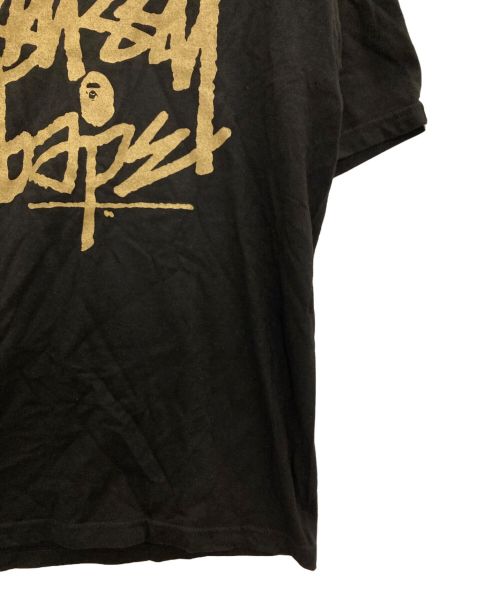 stussy（ステューシー）stussy (ステューシー) プリントコラボＴシャツ ブラック サイズ:Sの古着・服飾アイテム