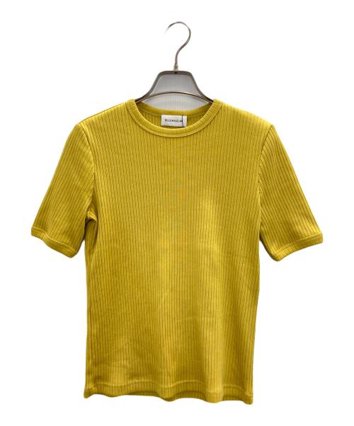 BLENHEIM（ブレンヘイム）BLENHEIM (ブレンヘイム) 半袖ニット イエロー サイズ:XSの古着・服飾アイテム