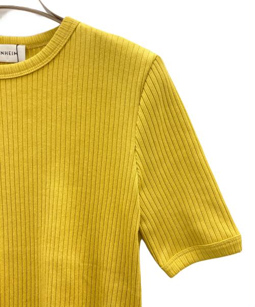 BLENHEIM（ブレンヘイム）BLENHEIM (ブレンヘイム) 半袖ニット イエロー サイズ:XSの古着・服飾アイテム