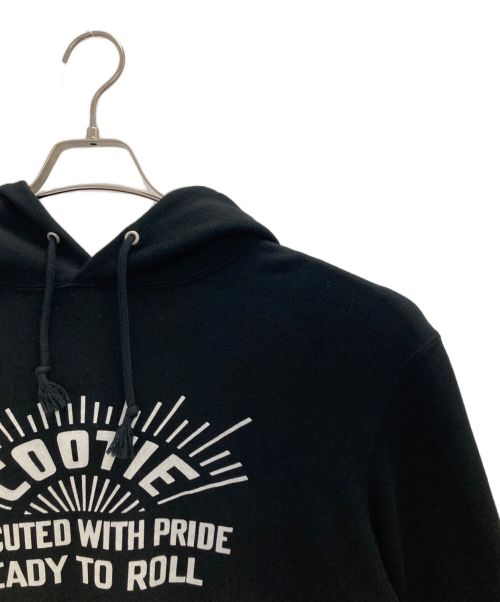COOTIE PRODUCTIONS（クーティープロダクツ）COOTIE PRODUCTIONS (クーティープロダクツ) プリントパーカー ブラック サイズ:Ｌの古着・服飾アイテム