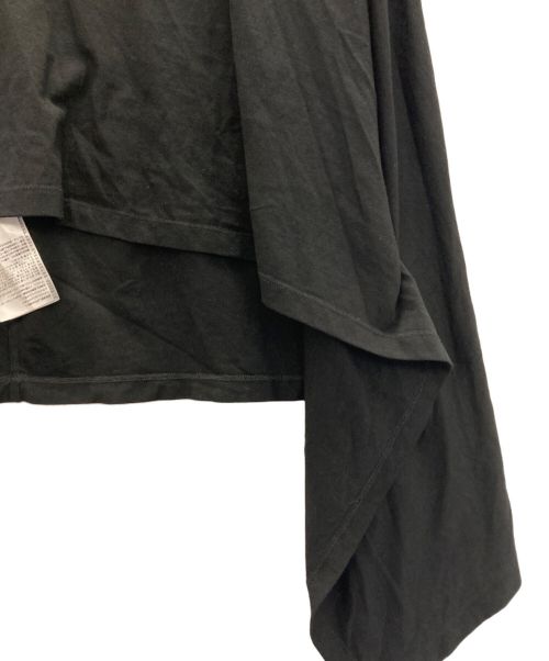 MM6 Maison Margiela（エムエムシックスメゾンマルジェラ）MM6 Maison Margiela (エムエムシックス メゾンマルジェラ) 変形カットソー ブラック サイズ:Sの古着・服飾アイテム