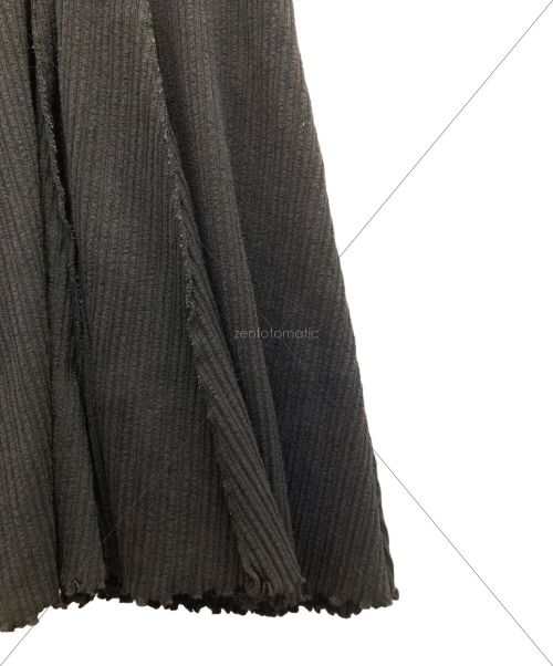 LE CIEL BLEU（ルシェルブルー）LE CIEL BLEU (ルシェルブルー) RIB POLO DRESS ブラック サイズ:36の古着・服飾アイテム