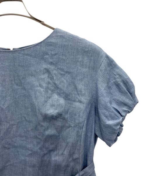 MACKINTOSH PHILOSOPHY（マッキントッシュ フィロソフィー）MACKINTOSH PHILOSOPHY (マッキントッシュフィロソフィー) リネンワンピース ブルー サイズ:38の古着・服飾アイテム