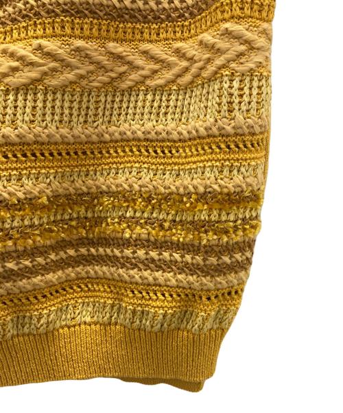 Coohem（コーヘン）Coohem (コーヘン) 半袖ニット イエロー サイズ:Sの古着・服飾アイテム