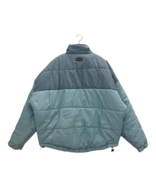 kaoyorinakami（カオヨリナカミ）kaoyorinakami (カオヨリナカミ) panel blouson スカイブルー サイズ:Mの古着・服飾アイテム