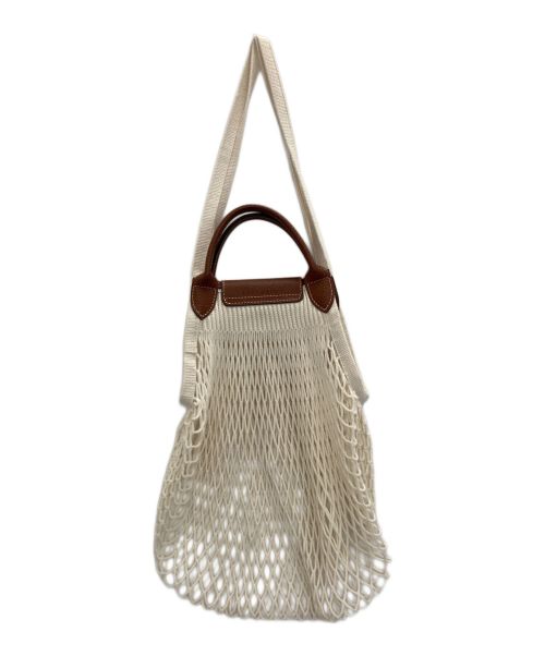 LONGCHAMP（ロンシャン）LONGCHAMP (ロンシャン) filt (フィルト) バッグ ホワイトの古着・服飾アイテム