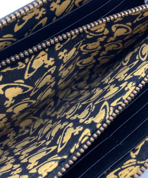 Vivienne Westwood（ヴィヴィアンウエストウッド）Vivienne Westwood (ヴィヴィアンウエストウッド) ラウンドジップウォレット ブラックの古着・服飾アイテム
