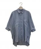 Gabardine K.Tギャバシンケーティー）の古着「オトナシャンブレー たっぷりシャツ」｜ブルー