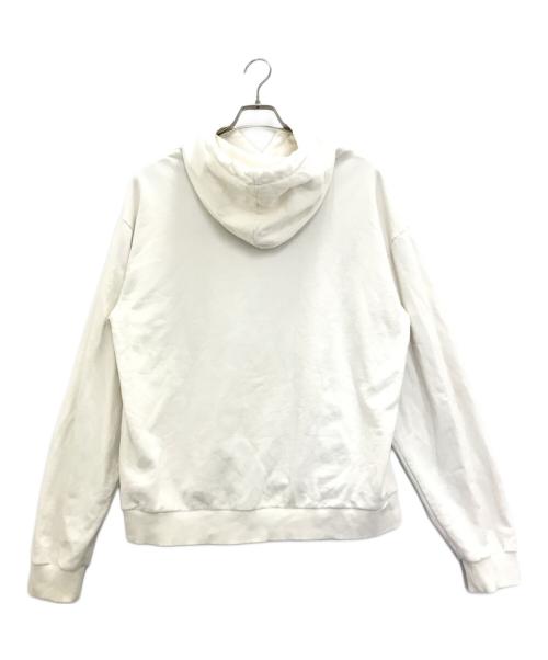 CELINE（セリーヌ）CELINE (セリーヌ) ルーズ フーディー ホワイト サイズ:XLの古着・服飾アイテム