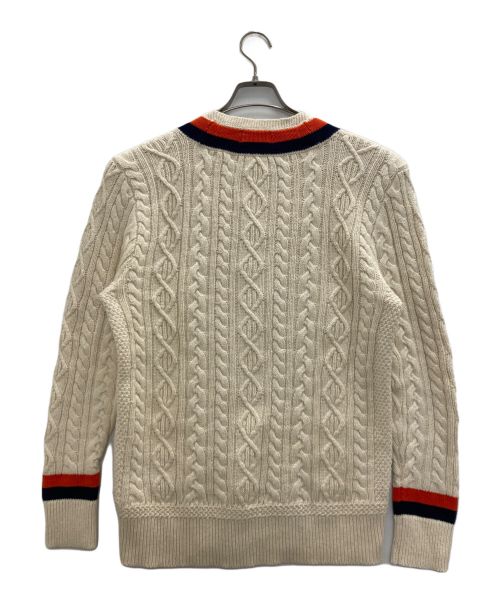 POLO RALPH LAUREN（ポロ・ラルフローレン）POLO RALPH LAUREN (ポロ・ラルフローレン) Shield-patch Cricket Sweater アイボリー サイズ:Sの古着・服飾アイテム