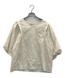 stola.（ストラ）の古着「ナイロンブラウス」｜アイボリー
