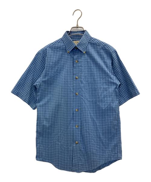 L.L.Bean（エルエルビーン）L.L.Bean (エルエルビーン) 半袖チェックシャツ ブルー サイズ:XSの古着・服飾アイテム