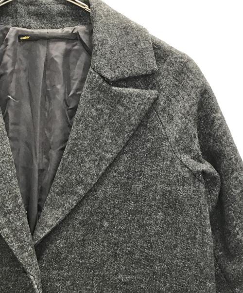 muller of yoshiokubo（ミュラーオブヨシオクボ）muller of yoshiokubo (ミュラーオブヨシオクボ) Herringbone Long Coat グレー サイズ:38の古着・服飾アイテム