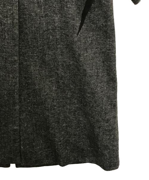 muller of yoshiokubo（ミュラーオブヨシオクボ）muller of yoshiokubo (ミュラーオブヨシオクボ) Herringbone Long Coat グレー サイズ:38の古着・服飾アイテム
