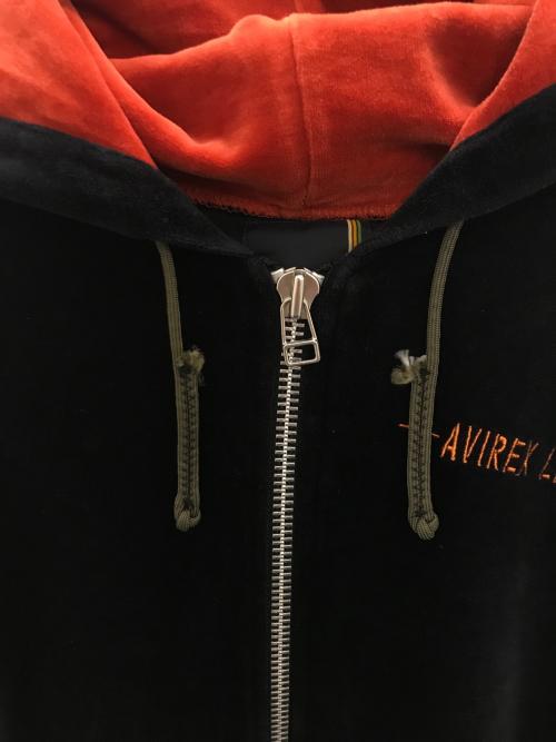 AVIREX（アヴィレックス）AVIREX (アヴィレックス) ベロアパーカー ネイビー サイズ:Mの古着・服飾アイテム