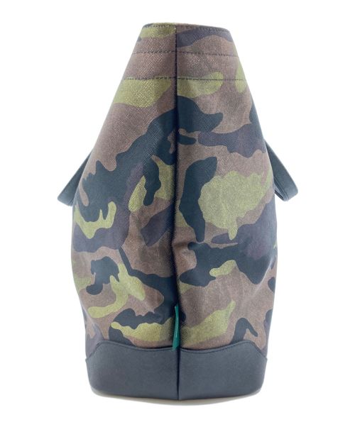 PELLE MORBIDA GOLF（ペッレモルビダゴルフ）PELLE MORBIDA GOLF (ペッレモルビダゴルフ) カモフラ ナイロンバッグ ブラウン×カーキの古着・服飾アイテム