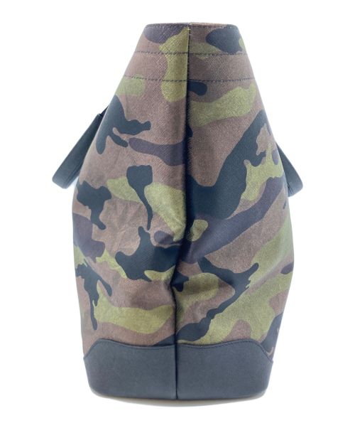 PELLE MORBIDA GOLF（ペッレモルビダゴルフ）PELLE MORBIDA GOLF (ペッレモルビダゴルフ) カモフラ ナイロンバッグ ブラウン×カーキの古着・服飾アイテム