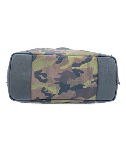 PELLE MORBIDA GOLF（ペッレモルビダゴルフ）PELLE MORBIDA GOLF (ペッレモルビダゴルフ) カモフラ ナイロンバッグ ブラウン×カーキの古着・服飾アイテム