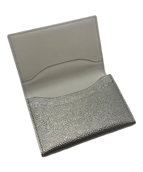 PELLE MORBIDA（ペッレモルビダ）PELLE MORBIDA (ペッレモルビダ) カードケース シルバーの古着・服飾アイテム