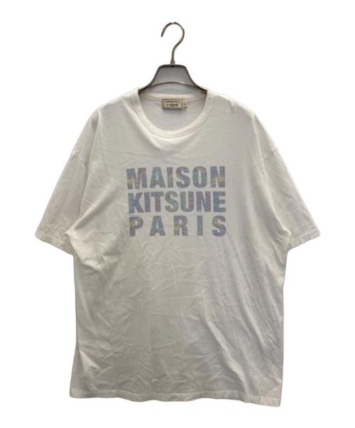 maison kitsune（メゾンキツネ）maison kitsune (メゾンキツネ) クルーネックTシャツ ホワイト サイズ:Sの古着・服飾アイテム