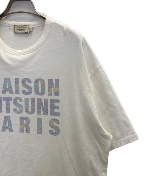 maison kitsune（メゾンキツネ）maison kitsune (メゾンキツネ) クルーネックTシャツ ホワイト サイズ:Sの古着・服飾アイテム