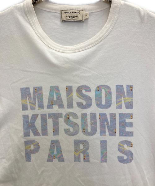 maison kitsune（メゾンキツネ）maison kitsune (メゾンキツネ) クルーネックTシャツ ホワイト サイズ:Sの古着・服飾アイテム