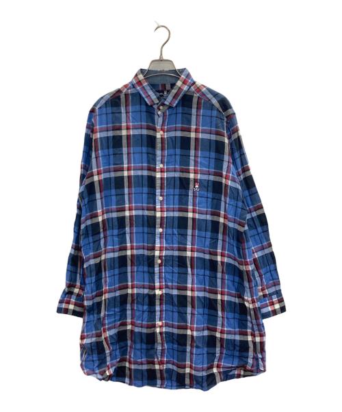 Psycho Bunny（サイコ バニー）Psycho Bunny (サイコ バニー) シャツ ブルー サイズ:46の古着・服飾アイテム