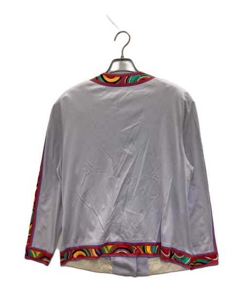 LEONARD（レオナール）LEONARD (レオナール) 花柄ジャケット パープル サイズ:Lの古着・服飾アイテム