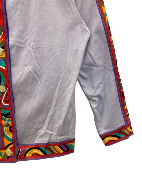 LEONARD（レオナール）LEONARD (レオナール) 花柄ジャケット パープル サイズ:Lの古着・服飾アイテム