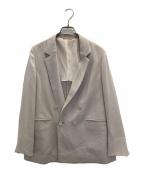 green label relaxingグリーンレーベルリラクシング）の古着「スフレット ダブル ジャケット」｜ベージュ