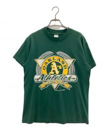 TRENCH（トレンチ）の古着「90’SプリントTシャツ」｜グリーン