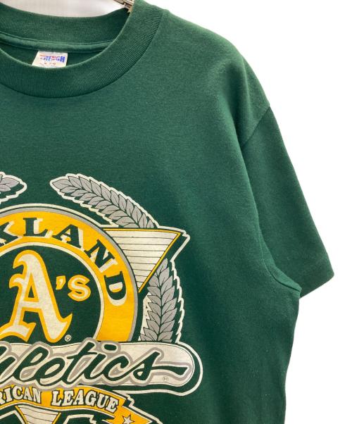 TRENCH（トレンチ）TRENCH (トレンチ) 90’SプリントTシャツ グリーン サイズ:Ⅿの古着・服飾アイテム