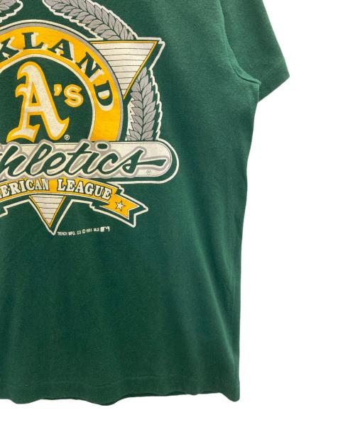 TRENCH（トレンチ）TRENCH (トレンチ) 90’SプリントTシャツ グリーン サイズ:Ⅿの古着・服飾アイテム