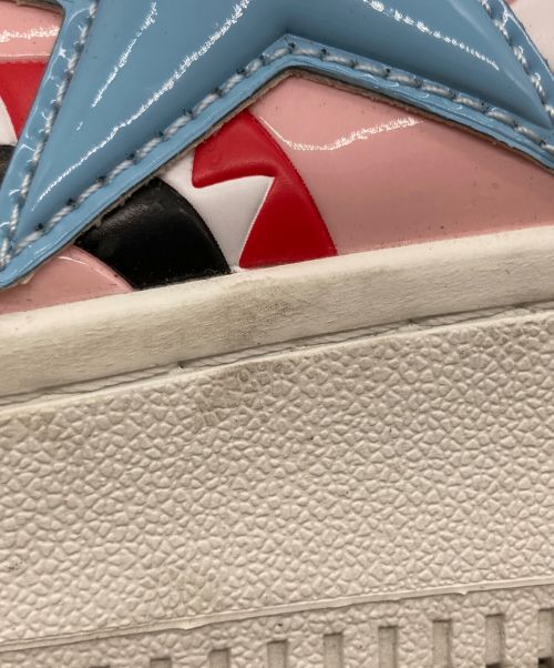 BAPESTA（ベイプスタ）BAPESTA (ベイプスタ) SHARK BAPE STA  LOW ピンク×ブルー サイズ:US9の古着・服飾アイテム