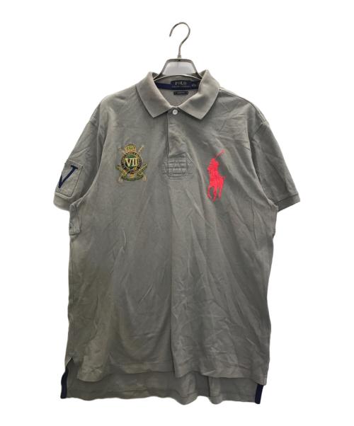 POLO RALPH LAUREN（ポロ・ラルフローレン）POLO RALPH LAUREN (ポロ・ラルフローレン) ポロシャツ グレー サイズ:Ⅼの古着・服飾アイテム